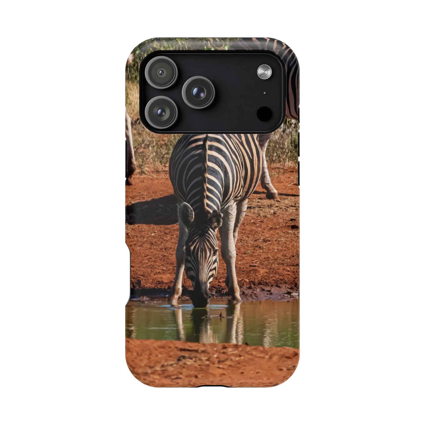 Magsafe® Compatible Tough Cases - Zebra Drinking iPhone 17 Pro Max Matte