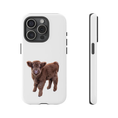 Baby Highland Cow Phone Case iPhone 15 Pro Glossy