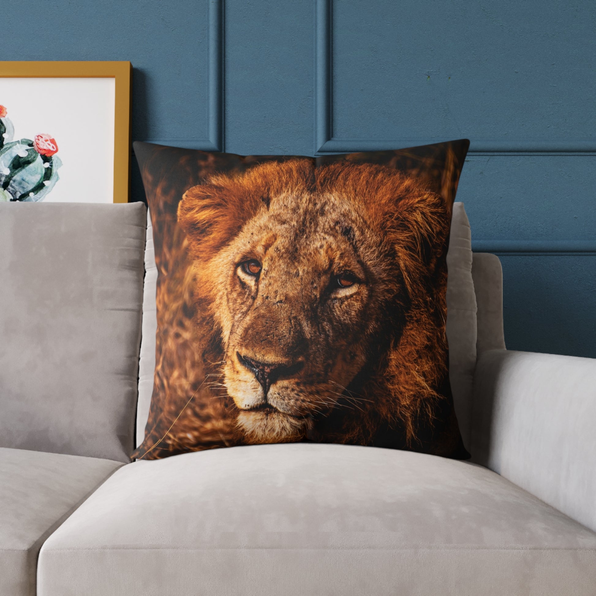 Old Lion Pillow