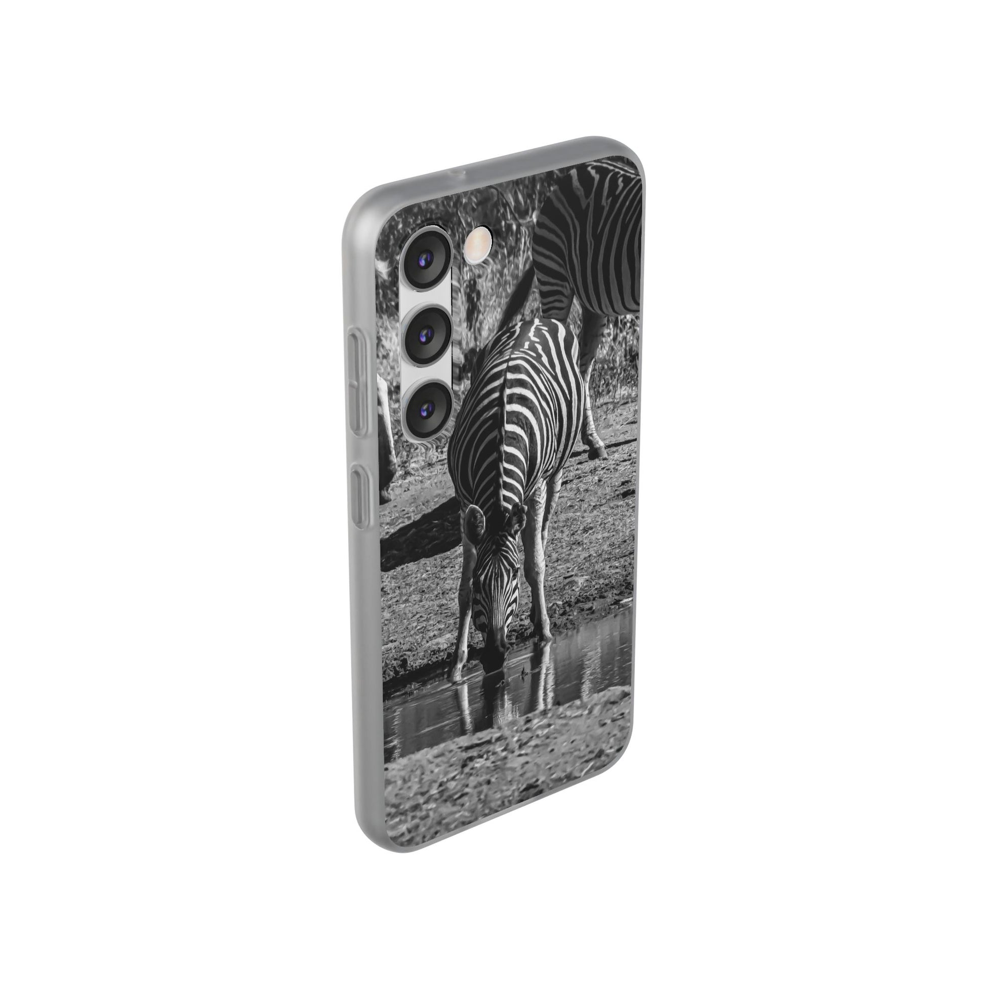 Flexible Zebra Phone Case B&W