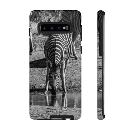 Tough Case - Zebra Drinking B&W Samsung Galaxy S10 Matte