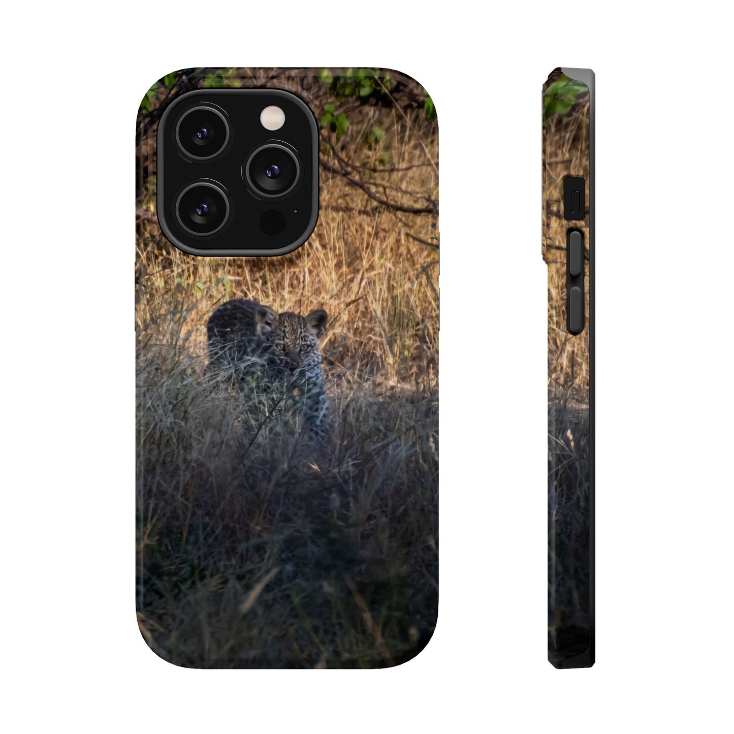 Magsafe® Compatible Tough Cases - Leopard Cub iPhone 14 Pro Glossy