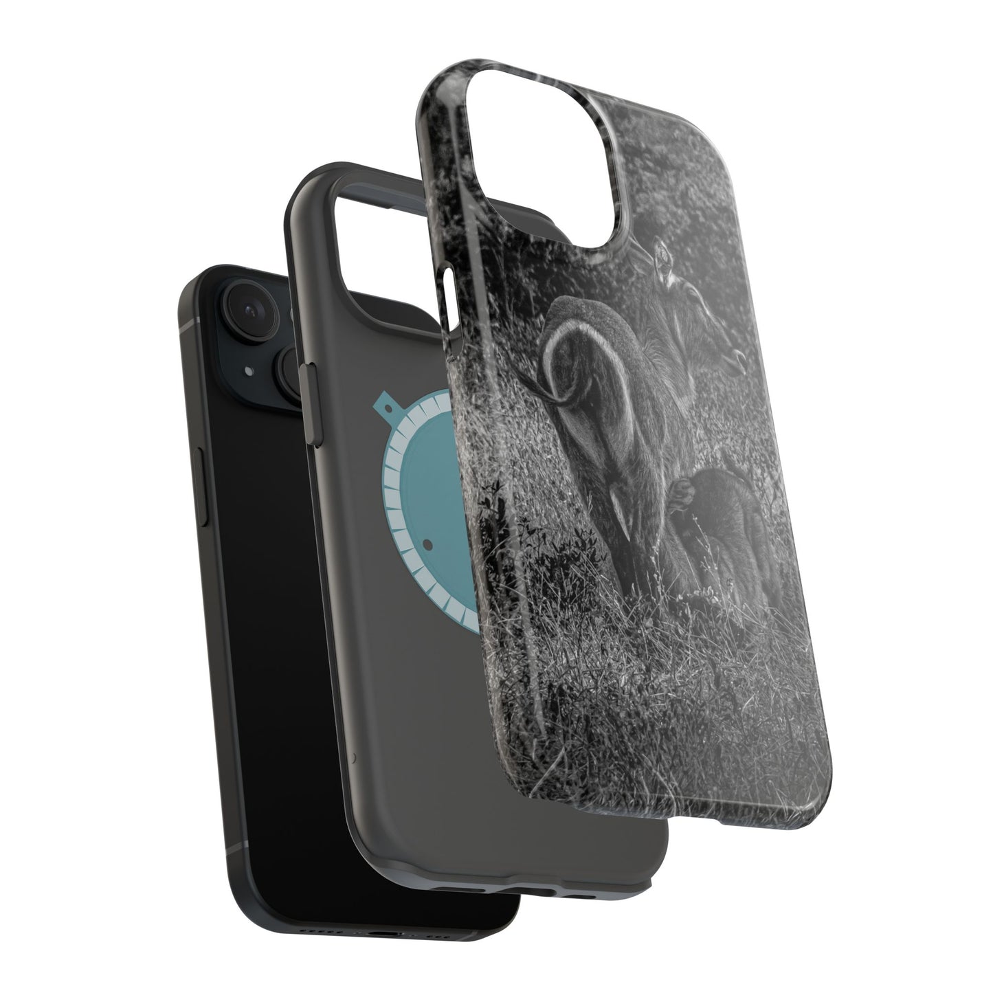 Waterbuck Baby Animal Phone Case - Magsafe B&W