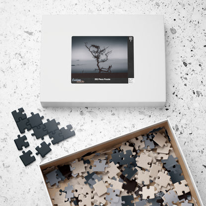 Kalahari Sunset Jigsaw Puzzle B&W