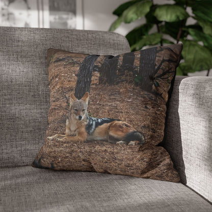 Poly Canvas Pillowcase - Jackal