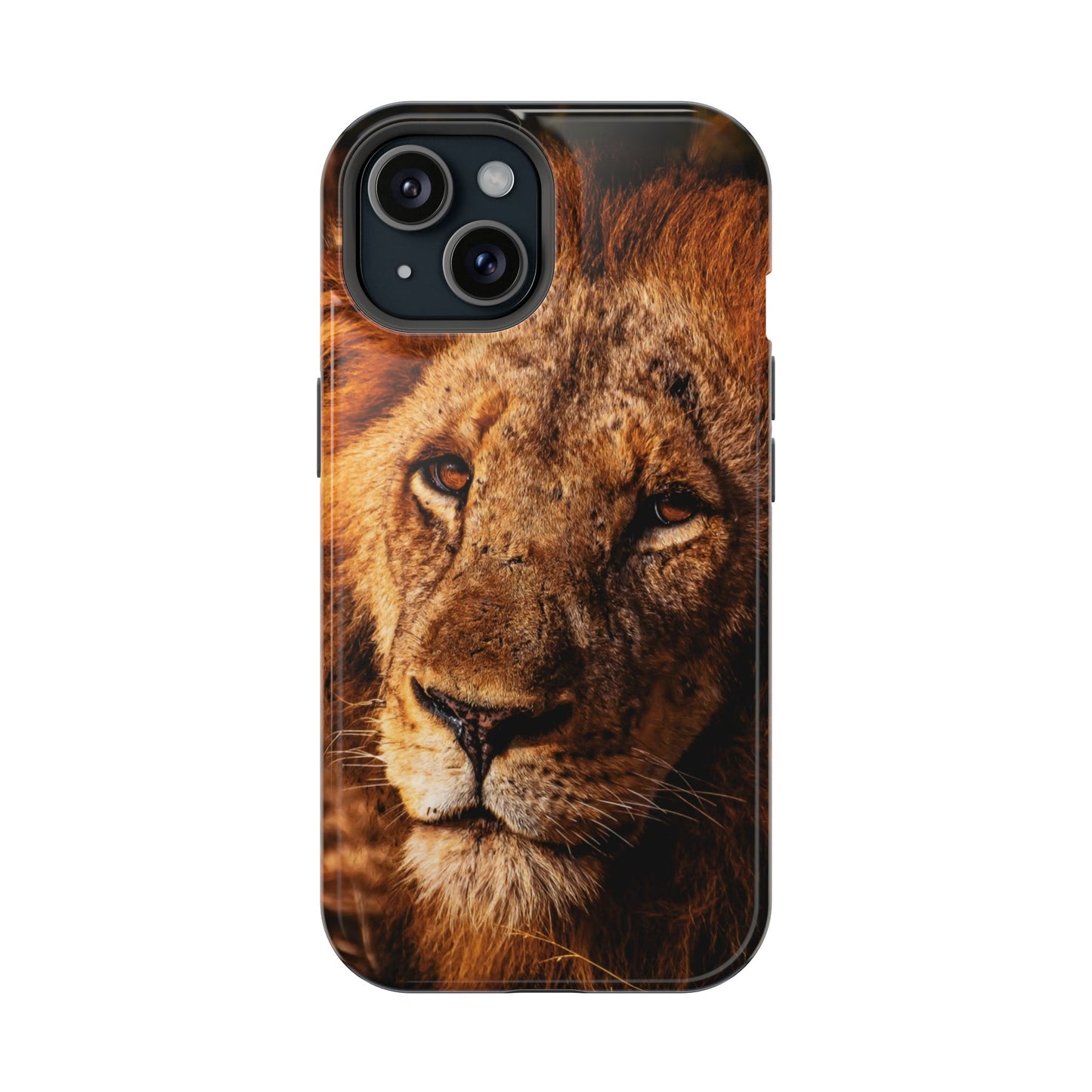 Magsafe® Compatible Tough Cases - Old Lion iPhone 15 Glossy