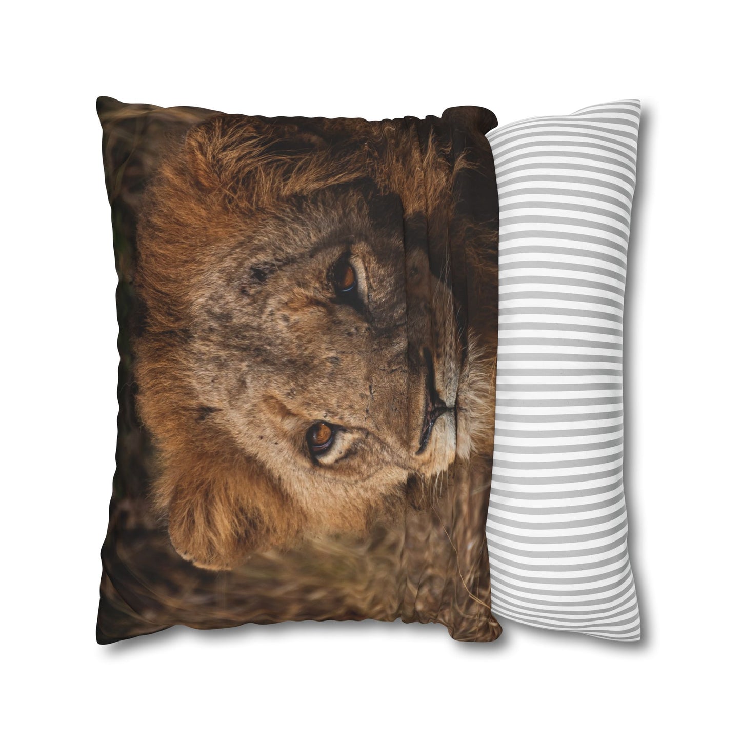 Poly Canvas Pillowcase - Old Lion