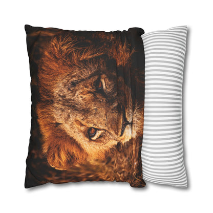 Poly Canvas Pillowcase - Old Lion