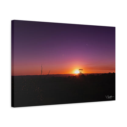 Matte Canvas, Stretched, 1.25" - Purple Sunset