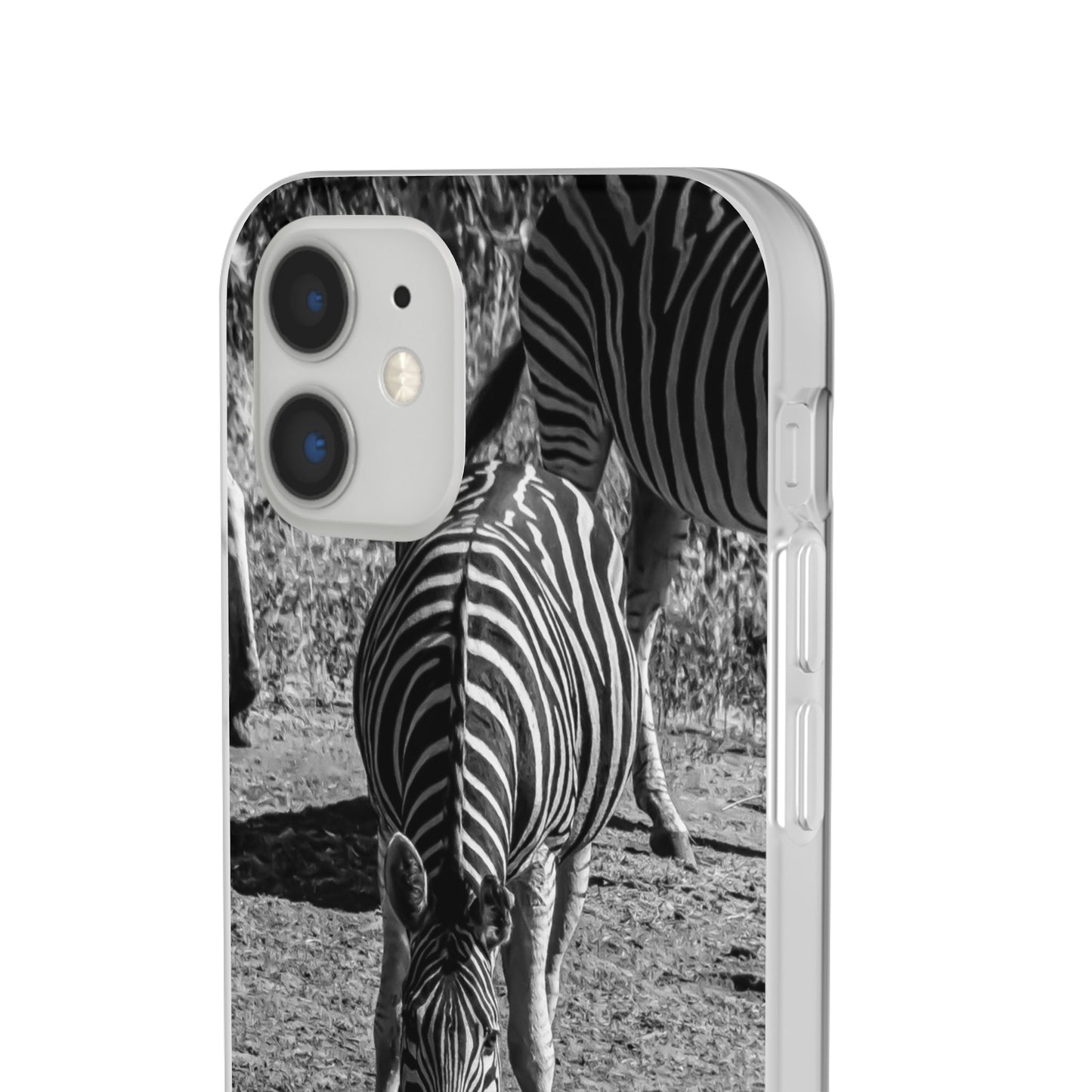 Flexible Zebra Phone Case B&W